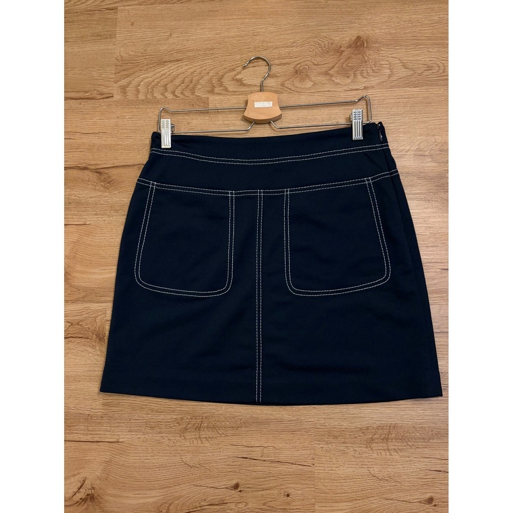 Tory Sport Skirt Womens Medium Navy Blue Golf Mini Contrast Stitching 58994 - Picture 6 of 8